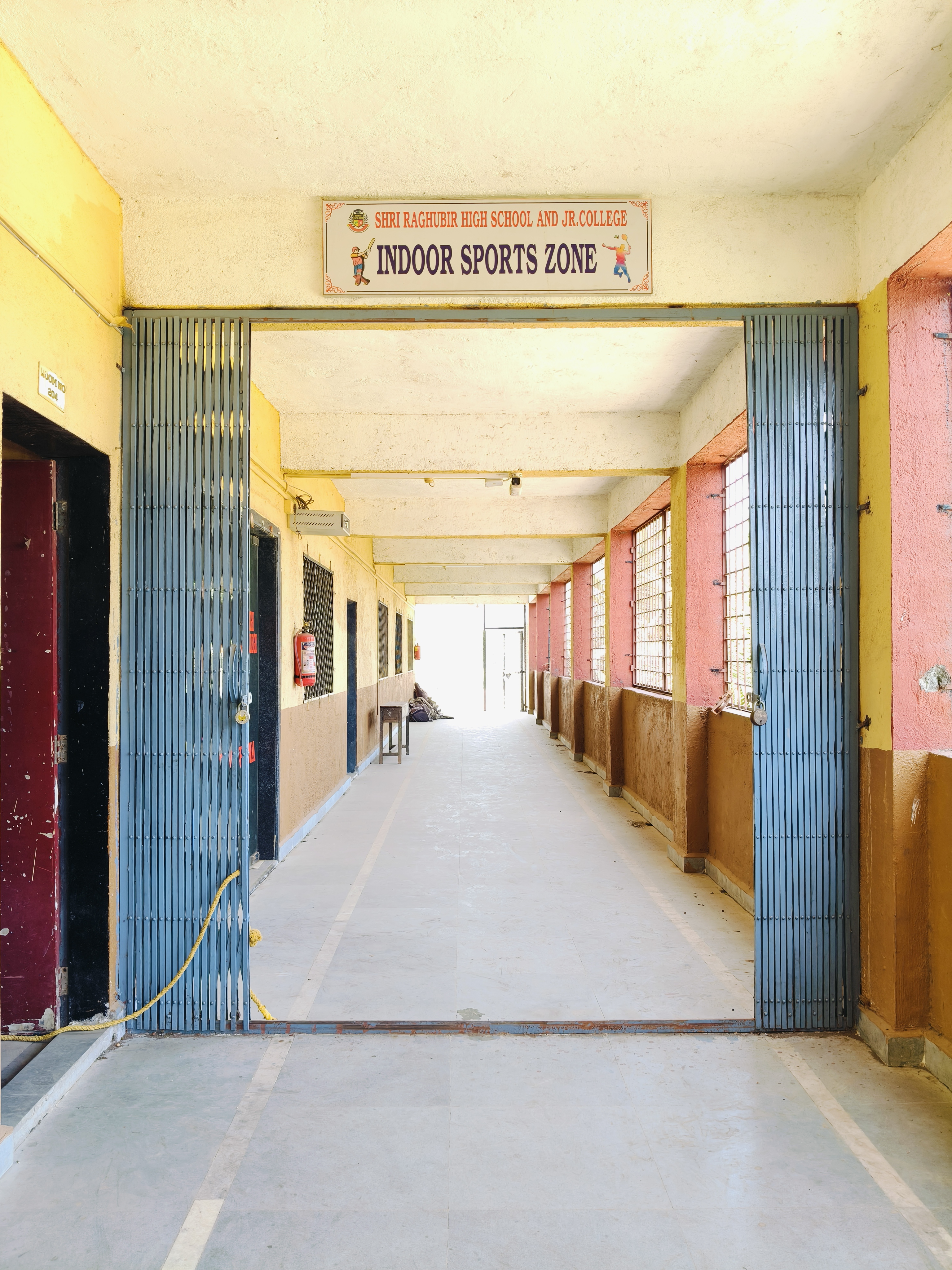 Indoor sports zone corridor